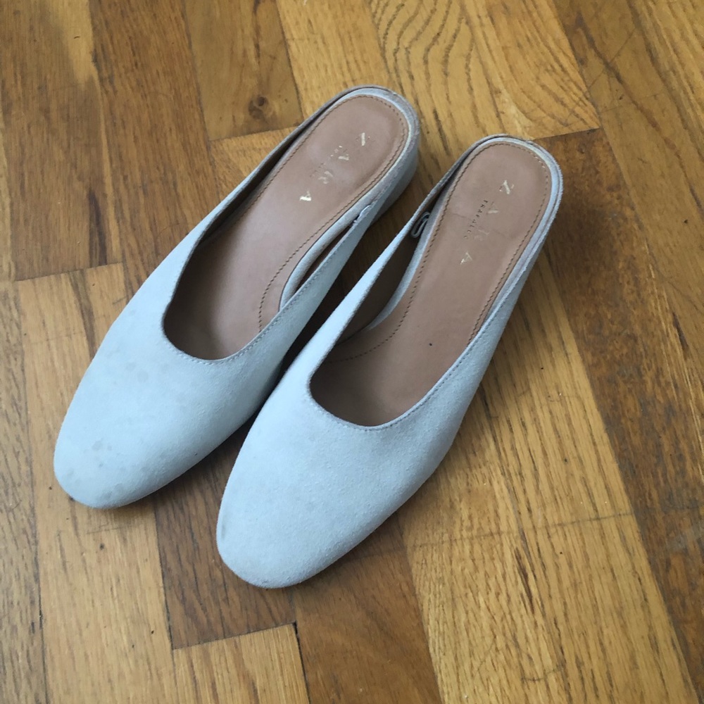 Zara round toe mules